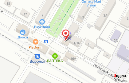 Киоск фастфудной продукции на улице Пушкина на карте