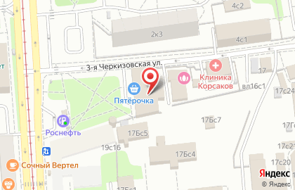 Туристическое агентство TUI на метро Преображенская площадь на карте