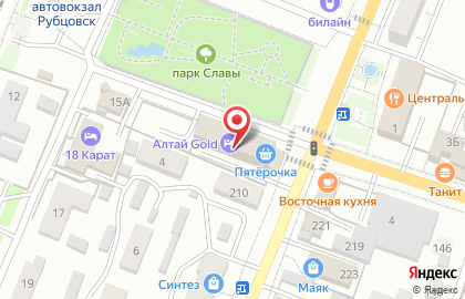 Универсам Пятёрочка на Комсомольской на карте
