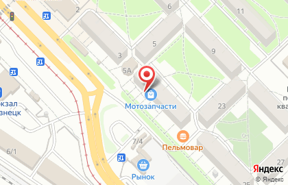 Магазин мотозапчастей в Новокузнецке на карте