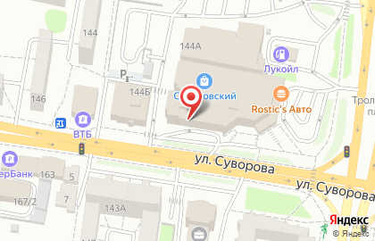 Торгово-развлекательный комплекс Суворовский в Ленинском районе на карте