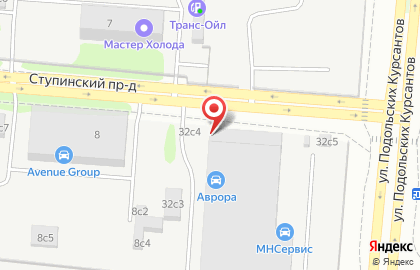 Автомагазин Биз Авто на улице Подольских Курсантов на карте