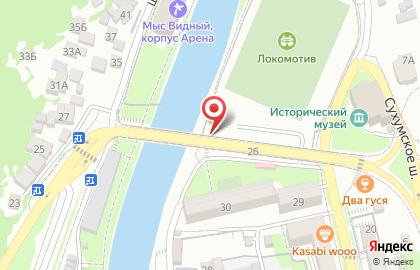 Станция скорой медицинской помощи г. Сочи на улице 50 лет СССР на карте