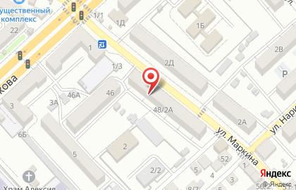 Фирменный магазин Великолукский мясокомбинат на улице Маркина на карте