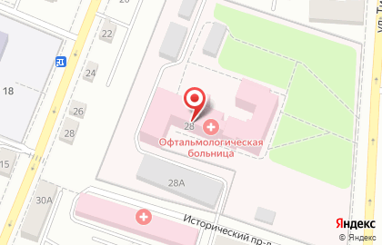 Офтальмологическая больница в Саранске на карте