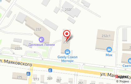 Транспортно-экспедиторская компания Деловые Линии на улице Маяковского на карте