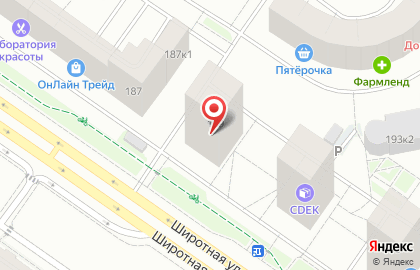 Выездная служба по ремонту бытовой техники на Широтной улице на карте