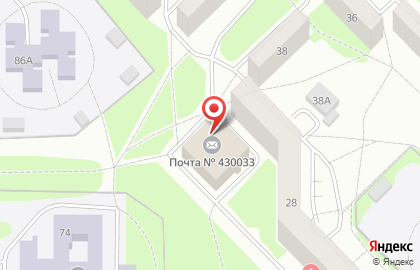 Почта России в Саранске на карте