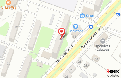Магазин Военторг в Москве на карте