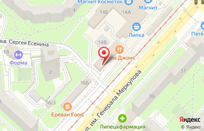 Салон-парикмахерская Amore в Октябрьском районе на карте