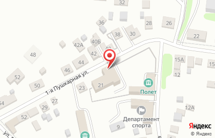 Центр временного содержания иностранных граждан на 1-ой Пушкарной улице на карте