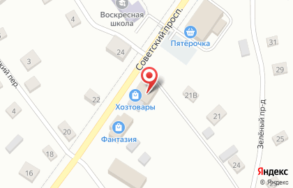 Магазин хозяйственных товаров на Советском проспекте (Тосненский район), 17 на карте