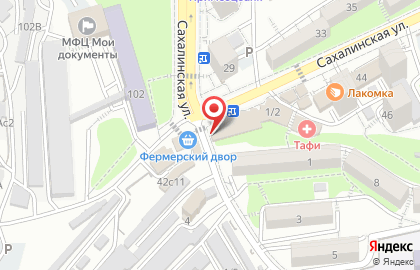 Цветочный магазин во Владивостоке на карте
