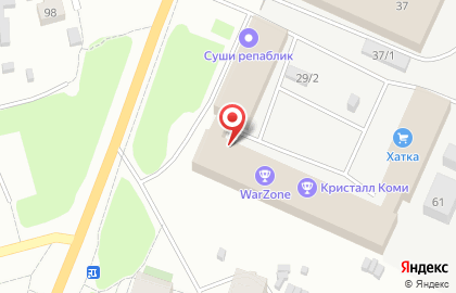 Клуб внеаренного лазертага War Zone на карте