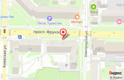 Постелька-Текстиль для дома на проспекте Фрунзе на карте