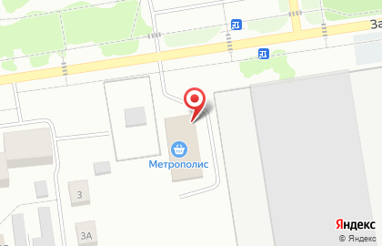 Супермаркет Метрополис на Заводской улице на карте