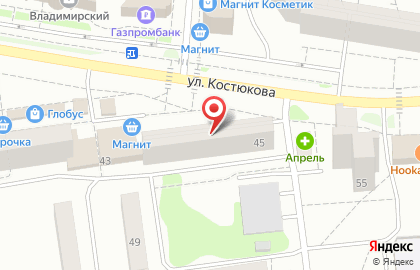 Бам на улице Костюкова на карте