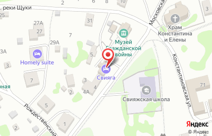 Свияга на Московской улице на карте