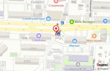 Киоск по продаже хлебобулочных изделий на проспекте Ленина на карте