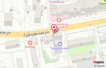 Мини-маркет Брусника маркет на Гурзуфской улице на карте
