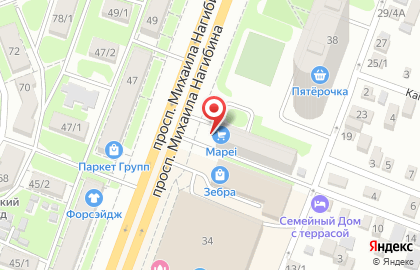 Торгово-производственная компания Мапеи на проспекте Михаила Нагибина на карте