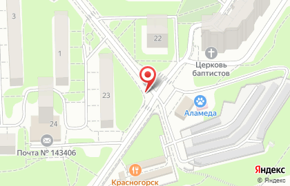 ОАО Банкомат, АКБ Московский Областной Банк на Железнодорожной улице на карте