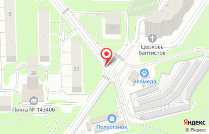 Гротеск на Железнодорожной улице на карте