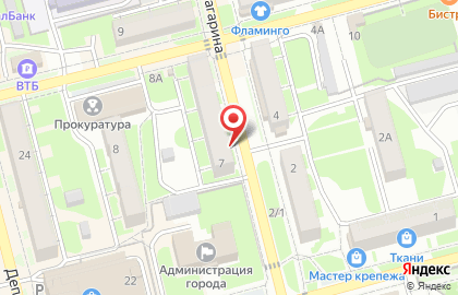Магазин Море Рыбы на улице Гагарина на карте
