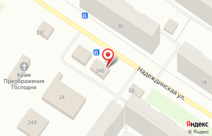 Продовольственный магазин Надежда на Первомайской улице на карте