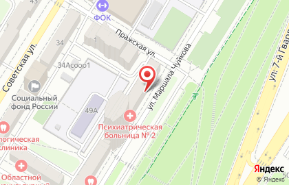 Волгоградский областной клинический психоневрологический диспансер в Центральном районе на карте