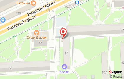 Магазин ЦветПрофи на Рижском проспекте на карте