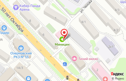 Аптека миницен в Петропавловске-Камчатском на карте