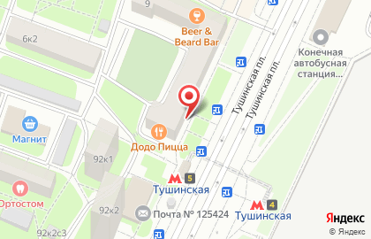 Московский Индустриальный Банк, ОАО на Тушинской на карте