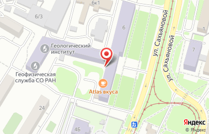 ЗАО Иркутскнефтесервистрейд на улице Сахьяновой на карте