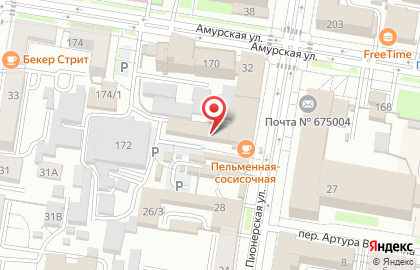Калиф на Пионерской улице на карте