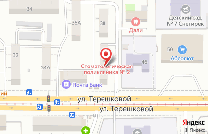 Стоматологическая поликлиника №2 в Октябрьском районе на карте