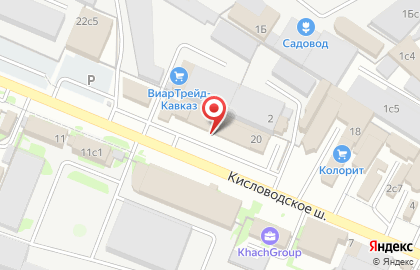 Компания Мир потолков на Кисловодском шоссе на карте