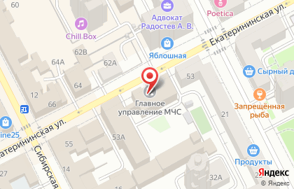 Главное управление МЧС России по Пермскому краю в Перми на карте