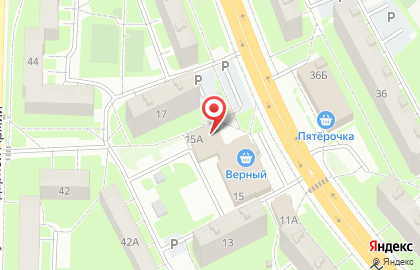 Продовольственный магазин в Москве на карте