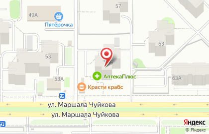 Компания по производству чулочно-носочных изделий Фабрика Носков на улице Маршала Чуйкова на карте