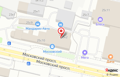 Блеск на Московском проспекте на карте