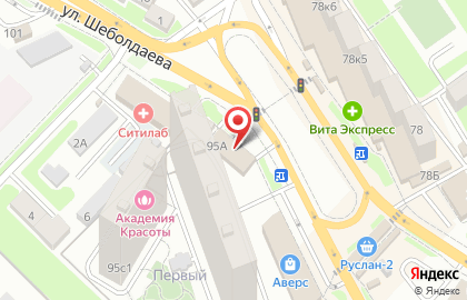 Термоклуб на улице Шеболдаева на карте