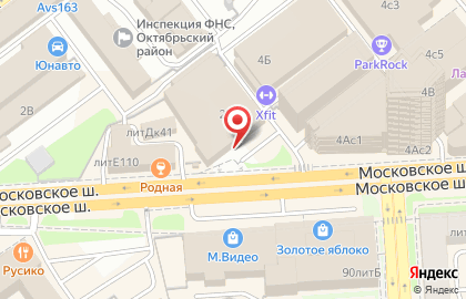 Телекоммуникационная компания Билайн Бизнес в Октябрьском районе на карте