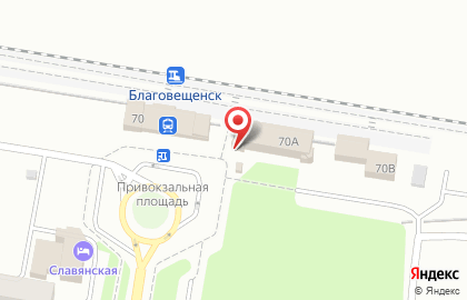 Железнодорожная станция РЖД на Станционной улице на карте