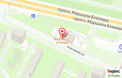 Ресторан быстрого обслуживания Макдоналдс в Калининском районе на карте