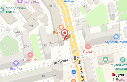 Проектный институт Тамбовгражданпроект на Советской улице на карте