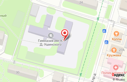 Гимназия №15 в Бородинском проезде на карте