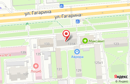 Агора на улице Гагарина на карте