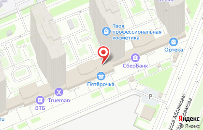 Супермаркет Пятёрочка в Санкт-Петербурге на карте