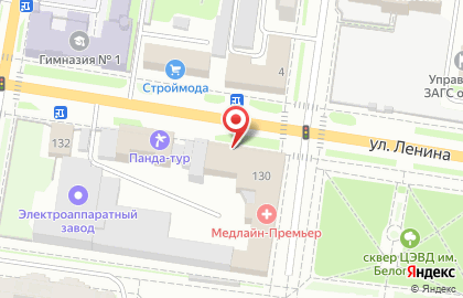 Рекламные конструкции 3х6 на улице Ленина на карте